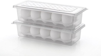 jpdsrn Plastic Egg Container  - 1.75 dozen(Pack of 2, White)