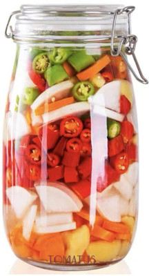 TOMATUS Glass Utility Container  - 1500 ml(White)