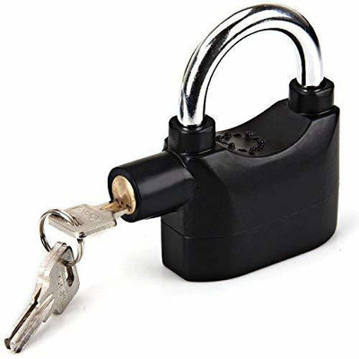 Oh Zone Gallery Anti Theft System Security Pad Lock with Smart Alarm Lock Padlock(Black)