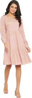 PANIT Women A-line Pink Dress