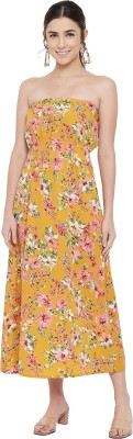 ALL WAYS YOU Women Tube Yellow Dress