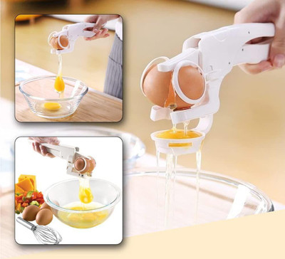 jpdsrn Egg Opener with Detachable Separator Plastic Egg Separator Set(Multicolor, Pack of 1)