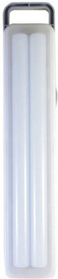 GLOWISH RECHARGEABLE MINI BATTERY OPERATED TWIN TUBE LED LIGHT 6 hrs Flood Lamp Emergency Light(White)