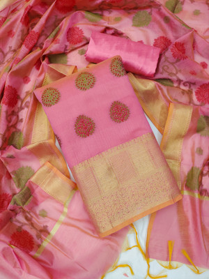 manvaa Jacquard Solid Salwar Suit Material