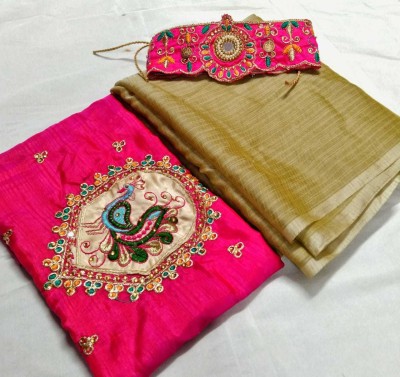 riddhi fashion Chiffon Embroidered Blouse Material