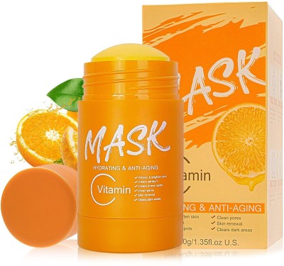 Zailie Vitamin C Stick Clay Face Mask Pack with Turmeric and Green Tea for Glowing Skin(40 g)