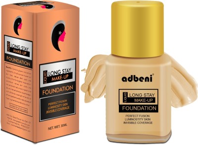 adbeni Liquid Make-Up Foundation Flawless Semi-Matte, Ivory 103, 30ml Foundation(Ivory, 30 ml)