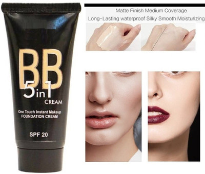 Herrlich MATTE 5 IN 1 BB BLEMISH REMOVER SPF FORMULATED CREAM Foundation(LIGHT,IVORY, 60 g)