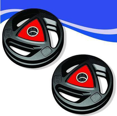 Sports Era 5 kg Olympic Triangle Weight Plates (2.5x2 )- 50 mm Hole Home Gym Combo