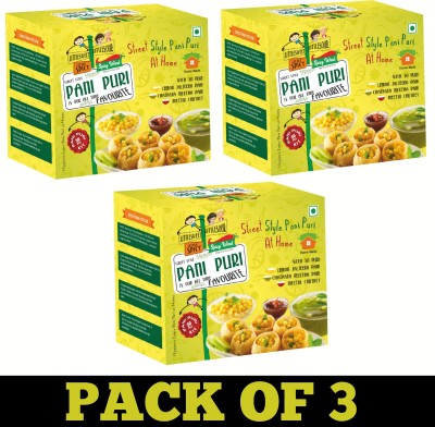 Mr Organik Pani Puri Pack With Ready To Fry Puri And 2 Flavours Of Pani With Meethi Chutney 660 g(Pack of 3)