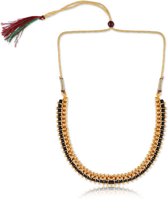 Gilher Alloy Gold-plated Black Jewellery Set(Pack of 1)
