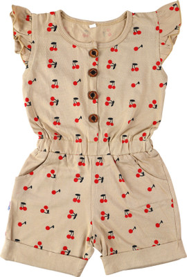 CATCUB Printed Girls Jumpsuit