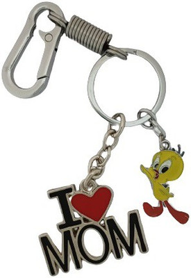 HANDSOME ISK I Love Mom With Cute Tweety Along With Locking Lock stylish Key Chain