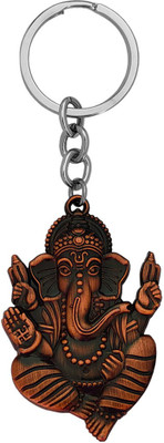 M Men Style Hindu God of Beginnings Shree Ganesh Shiva' Son Keychain And Keyring Gift Key Chain