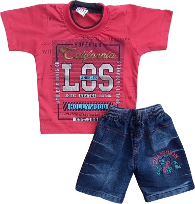 fleepshort collection Baby Boys Party(Festive) T-shirt Shorts(MULTICOLOUR)