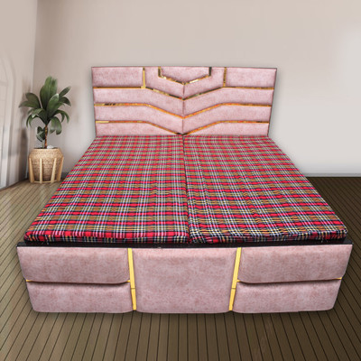ASP Style HUB Zippered Single Size Mattress Cover(Red)