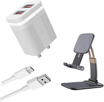 DAKRON Wall Charger Accessory Combo for Realme Narzo 30 Pro(White)