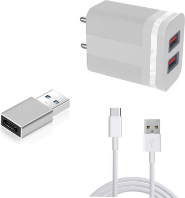 DAKRON Wall Charger Accessory Combo for Realme 8(White)