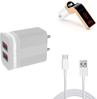 DAKRON Wall Charger Accessory Combo for Redmi Note 11T 5G(White)