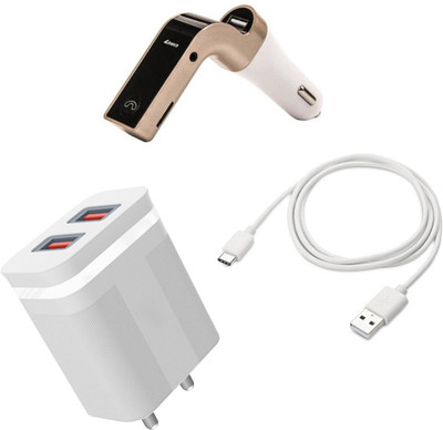 DAKRON Wall Charger Accessory Combo for OnePlus Nord CE 5G(White)