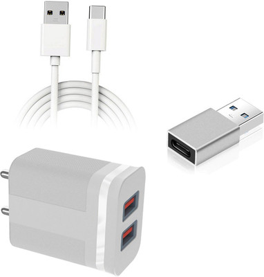 DAKRON Wall Charger Accessory Combo for Motorola Edge 20(White)