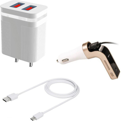 DAKRON Wall Charger Accessory Combo for Samsung Galaxy M32(White)