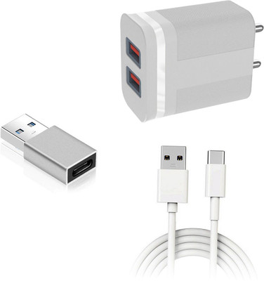 DAKRON Wall Charger Accessory Combo for Samsung Galaxy A52s 5G(White)