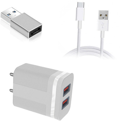 DAKRON Wall Charger Accessory Combo for POCO F3 GT(White)