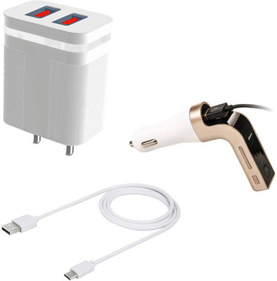 DAKRON Wall Charger Accessory Combo for iQOO Z3(White)
