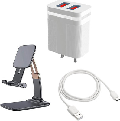 DAKRON Wall Charger Accessory Combo for Realme 8 Pro(White)