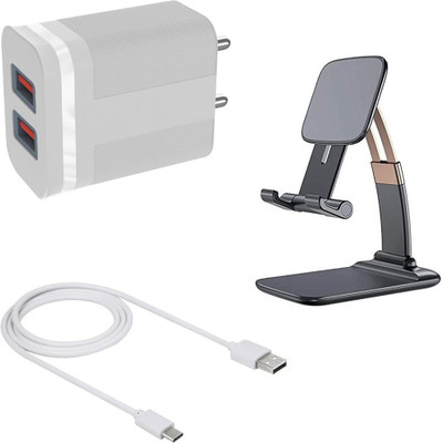 DAKRON Wall Charger Accessory Combo for Mi 11i(White)
