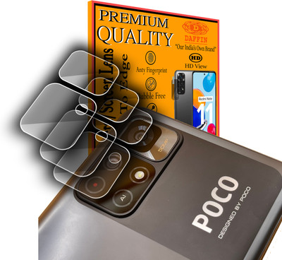 DAFFIN Back Camera Lens Glass Protector for POCO M4 Pro 5G(Pack of: 3)
