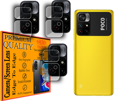 DAFFIN Back Camera Lens Glass Protector for POCO M4 Pro 5G(Pack of: 3)