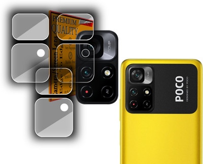 HIRDESH Back Camera Lens Glass Protector for POCO M4 Pro 5G(Pack of: 3)
