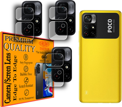 DAFFIN Back Camera Lens Glass Protector for POCO M4 Pro 5G(Pack of: 3)