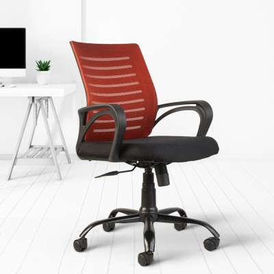 CELLBELL Desire C104 Mid Back Comfortable Fabric Office Executive Chair(Red, DIY(Do-It-Yourself))