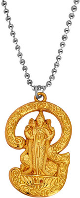 M Men Style Lord Murugan Kartikeya Kumara Kumaraswami Subrahmanyam Gold-plated Zinc, Metal Pendant