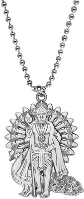 Shiv Jagdamba Lord Murugan Kartikeya Kumara Kumaraswami Subrahmanyam Bhagwan Locket With Chain Sterling Silver Zinc, Metal Locket