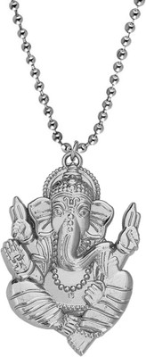 Shiv Jagdamba Sterling Silver Zinc, Metal Pendant