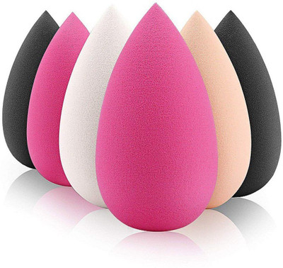 angelie Make up Sponge Beauty Blender Puff (Colour May Vary) -Set of 6