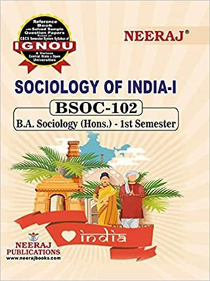 Neeraj Publications BSOC-102 Sociology Of India – 1 January 2021(Paperback, by Neeraj Publications (Author))