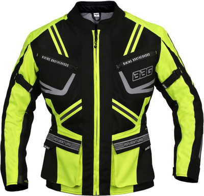 BIKING BROTHERHOOD BBG0108 Riding Protective Jacket(Black, Green, XL)