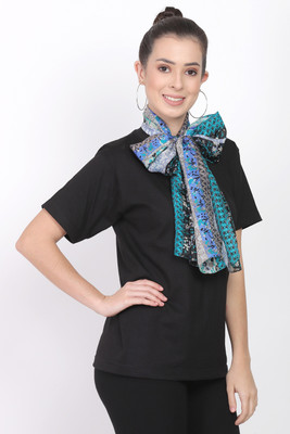 Cashmere Craft Printed Silk Women Fancy Scarf