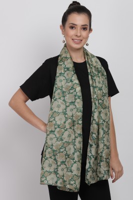 Cashmere Craft Printed Silk Women Fancy Scarf