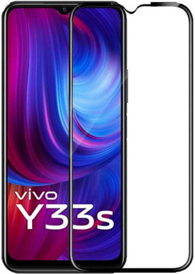Nathaccessories Edge To Edge Tempered Glass for VIVO Y33 / VIVO Y33S / VIVO Y21(Pack of 1)