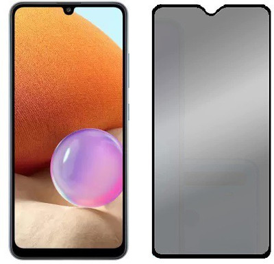 VIGHNAD Edge To Edge Tempered Glass for Samsung A03 Privacy(Pack of 1)