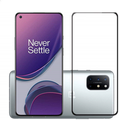 ELEF Edge To Edge Tempered Glass for OnePlus 8t 11D Gorilla Tempered Glass Full Screen Covrage 9H Hardness(Pack of 1)