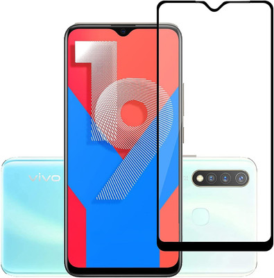 ELEF Edge To Edge Tempered Glass for Vivo Y19 11D Gorilla Tempered Glass Full Screen Covrage 9H Hardness(Pack of 1)