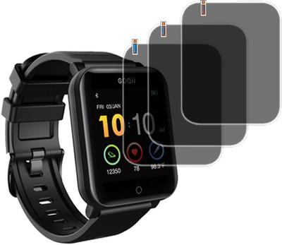 QZXCEON Screen Guard for GOQii Smart Vital SMARTWATCH SCREEN(Pack of 3)