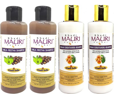 Khadi Mauri Amla Reetha & Conditioning Cream Shampoo(840 ml)